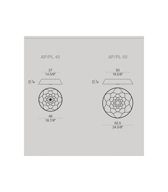 CEILING LAMP OR WALL LAMP LIGHT4 DROP