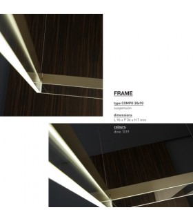 LED SUSPENSION LAMP LIGHT4 ITAMA FRAME COMPO MIX LED SUSPENSION LAMP LIGHT4 ITAMA FRAME COMPO MIX