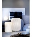 BEDSIDE TABLE LAMP SELENE DOMINO CYLINDRICAL