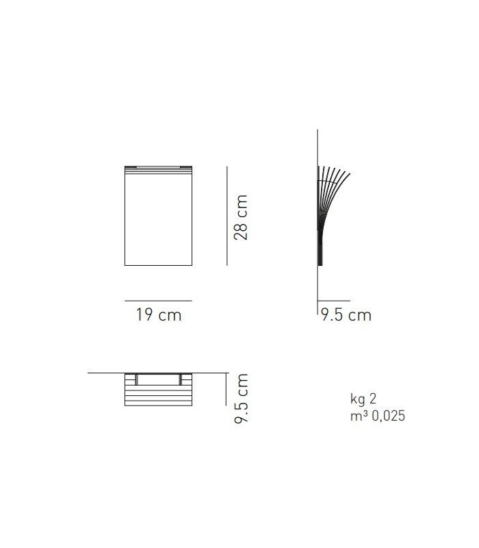 WALL LAMP AXO LIGHT POLIA AP P