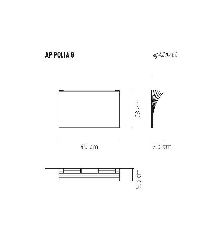 WALL LAMP AXO LIGHT POLIA AP G