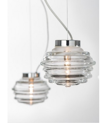 SUSPENSION LAMP MAZZEGA 1946 ONDA SMALL