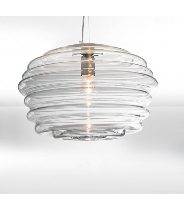 SUSPENSION LAMP MAZZEGA 1946 ONDA BIG