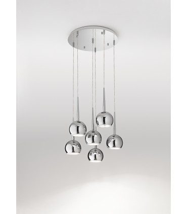 LAMPADA A SOSPENSIONE A 6 LUCI AFFRALUX BOL SP6