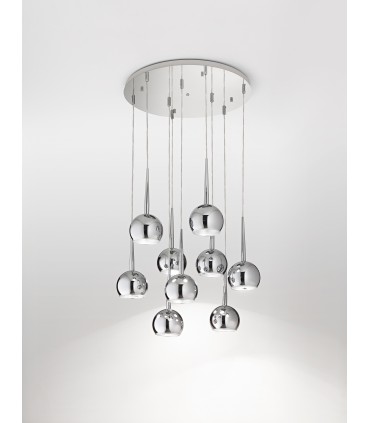 NINE LIGHT SUSPENSION LAMP AFFRALUX BOL SP9