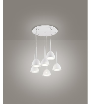 SIX LIGHT SUSPENSION LAMP AFFRALUX BELL SP6
