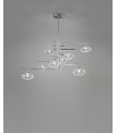 SIX LIGHTS SUSPENSION LAMP METALLUX DOLCE