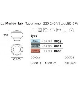 LINEA LIGHT MA&DE LA MARIEE TAB 8628 LINEA LIGHT MA&DE LA MARIEE TAB 8628