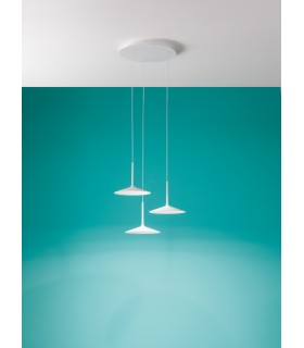 SUSPENSION LAMP THREE LIGHTS LINEA LIGHT POE P3 8355 SUSPENSION LAMP THREE LIGHTS LINEA LIGHT POE P3 8355