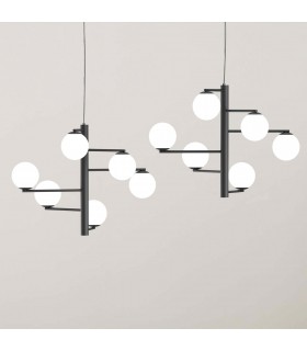 LAMPADA A SOSPENSIONE A SEI LUCI MARCHETTI TIN TIN  LAMPADA A SOSPENSIONE A SEI LUCI MARCHETTI TIN TIN