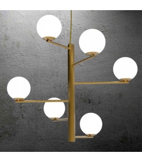 LAMPADA A SOSPENSIONE A SEI LUCI MARCHETTI TIN TIN  LAMPADA A SOSPENSIONE A SEI LUCI MARCHETTI TIN TIN