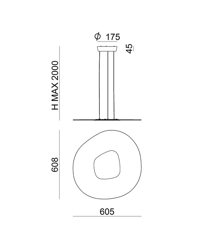 LAMPADA A SOSPENSIONE A LED LINEA LIGHT ANTIGUA 