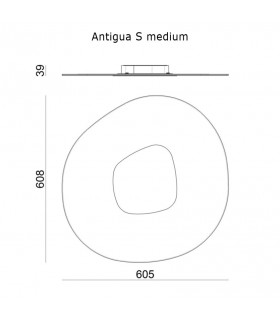 LAMPADA DA SOFFITTO A LED LINEA LIGHT ANTIGUA  LAMPADA DA SOFFITTO A LED LINEA LIGHT ANTIGUA