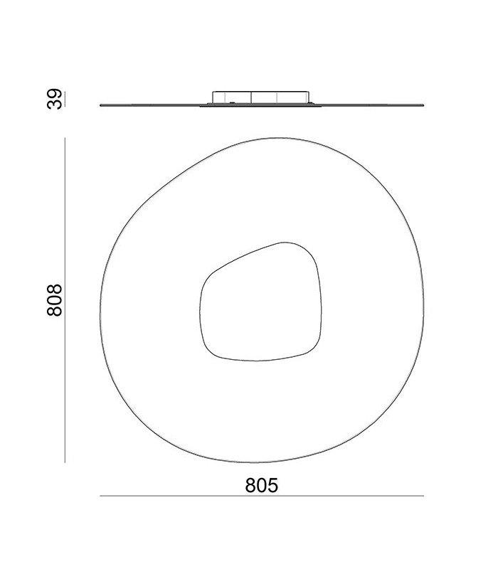 LAMPADA DA SOFFITTO A LED LINEA LIGHT ANTIGUA 