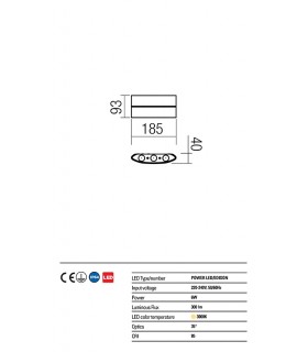LAMPADA DA PARETE A LED DA ESTERNO REDO FABO 