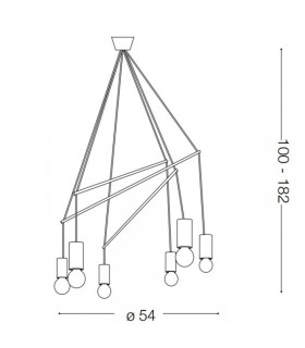 SUSPENSION LAMP IDEAL LUX POP 