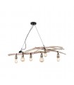 SUSPENSION LAMP WITH NATURAL WOOD IDEAL LUX DRIFTWOOD