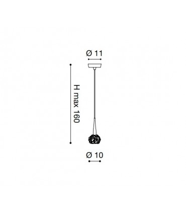 LAMPADA A SOSPENSIONE A LED VINTAGE GHALIA