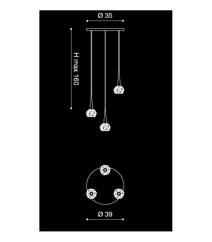 LAMPADA A SOSPENSIONE A LED VINTAGE GHALIA