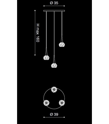 LAMPADA A SOSPENSIONE A LED VINTAGE GHALIA