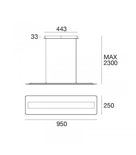 LAMPADA A SOSPENSIONE A LED LINEA LIGHT ANTILLE  LAMPADA A SOSPENSIONE A LED LINEA LIGHT ANTILLE