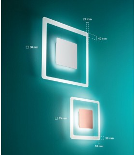 LAMPADA DA PARETE O DA SOFFITTO A LED LINEA LIGHT ARUBA SURFACE 50 LAMPADA DA PARETE O DA SOFFITTO A LED LINEA LIGHT ARUBA SURFACE 50