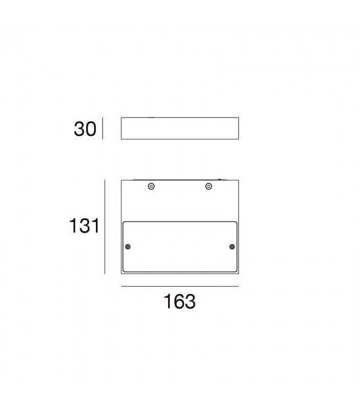 LAMPADA DA PARETE A LED LINEA LIGHT REGOLO 160