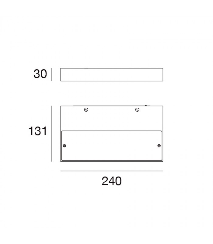 LAMPADA DA PARETE A LED LINEA LIGHT REGOLO 240