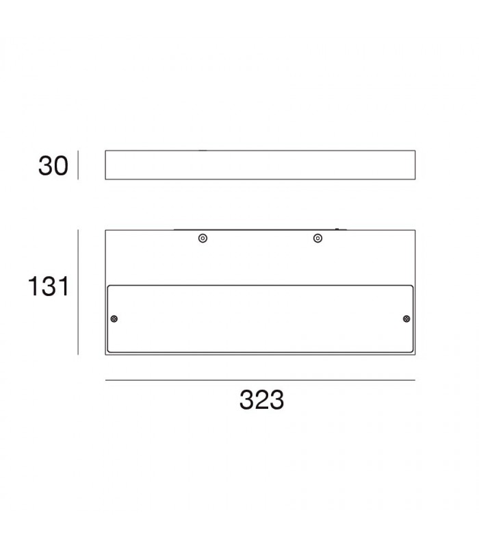 LAMPADA DA PARETE A LED LINEA LIGHT REGOLO 320