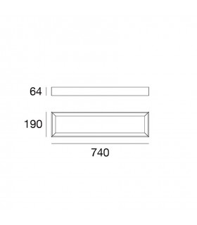 LAMPADA DA PARETE O DA SOFFITTO LINEA LIGHT TARA DIMMABLE 