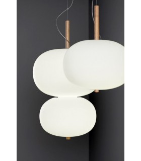 LAMPADA A SOSPENSIONE LED GROK ILARGI DOPPIA SFERA LAMPADA A SOSPENSIONE LED GROK ILARGI DOPPIA SFERA