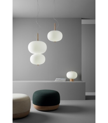 LAMPADA A SOSPENSIONE LED GROK ILARGI DOPPIA SFERA