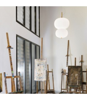 LAMPADA A SOSPENSIONE LED GROK ILARGI DOPPIA SFERA LAMPADA A SOSPENSIONE LED GROK ILARGI DOPPIA SFERA