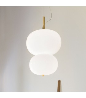 LAMPADA A SOSPENSIONE LED GROK ILARGI DOPPIA SFERA LAMPADA A SOSPENSIONE LED GROK ILARGI DOPPIA SFERA