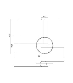 LAMPADA A SOSPENSIONE A LED MODERNA 