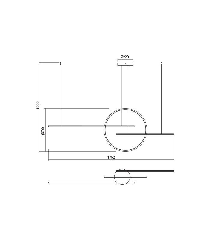 LED MODERN SUSPENSION LAMP