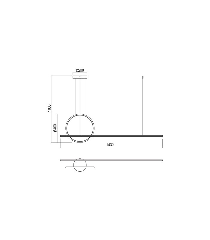 LED MODERN SUSPENSION LAMP