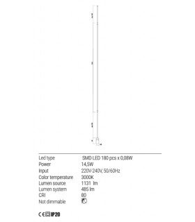 BAR LED FLOOR LAMP REDO ACROBAT BAR LED FLOOR LAMP REDO ACROBAT