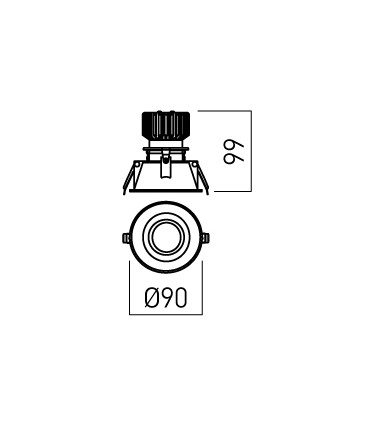 FARETTO DA INCASSO LED ARELUX XARGO LUCE BIANCO NEUTRO 4000K