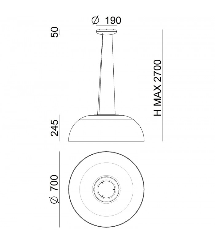 LAMPADA A SOSPENSIONE A LED DALI LINEA LIGHT MA&DE DEMì
