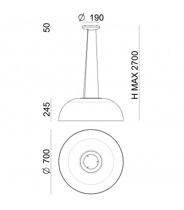 LAMPADA A SOSPENSIONE A LED DALI LINEA LIGHT MA&DE DEMì