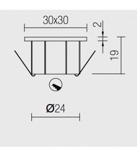 RECESSED POWER LED NANOLED EOS 1 W RECESSED POWER LED NANOLED EOS 1 W