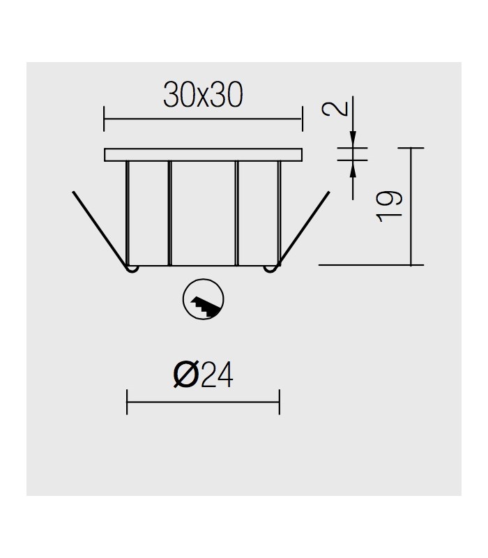 RECESSED POWER LED NANOLED EOS 1 W