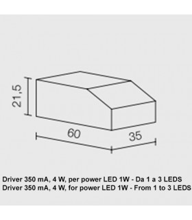 DRIVER 350 mA PER LED DA 1W DRIVER 350 mA PER LED DA 1W