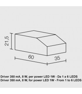 DRIVER 350 mA PER LED DA 1W DRIVER 350 mA PER LED DA 1W
