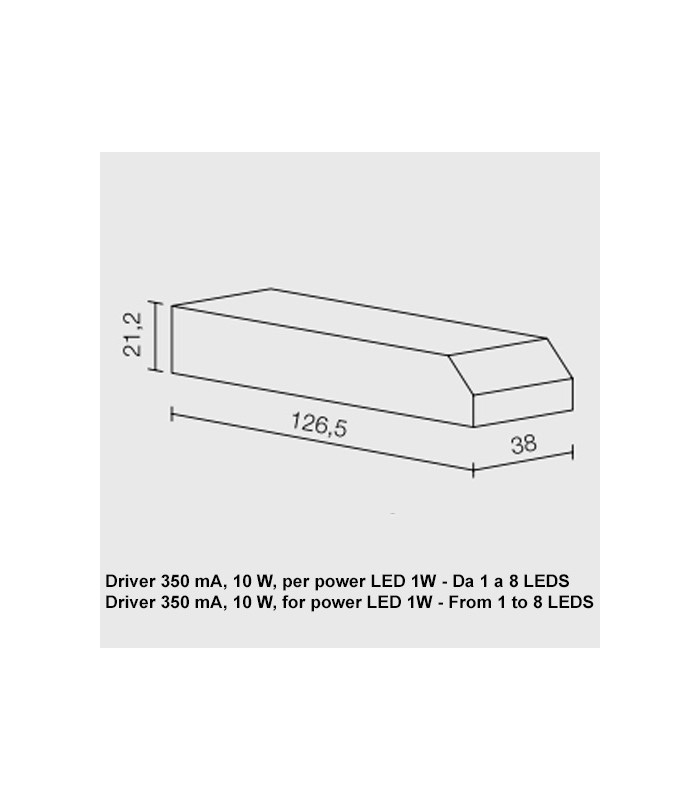 DRIVER 350 mA PER LED DA 1W