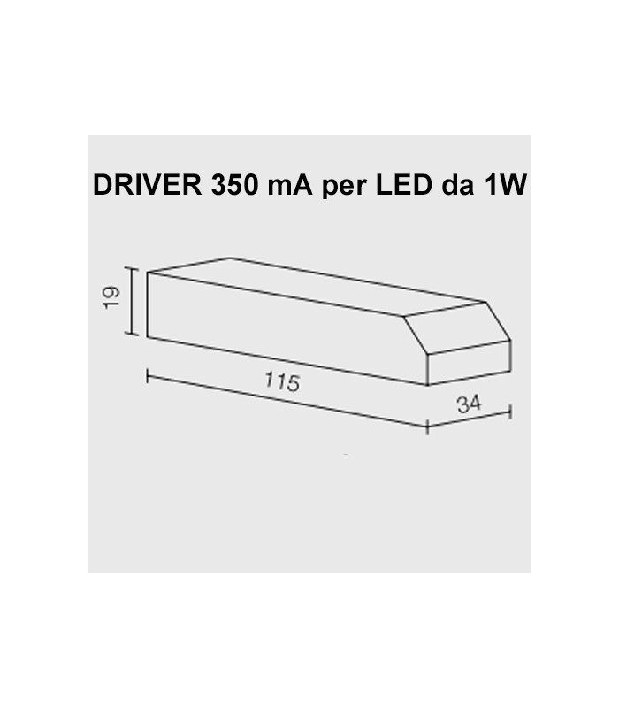 DRIVER 350 mA PER LED DA 1W
