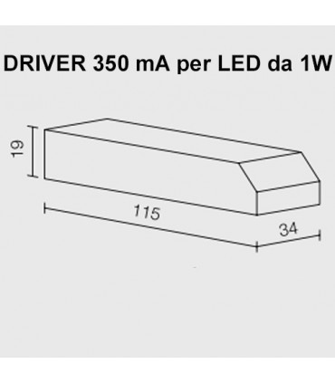 DRIVER 350 mA PER LED DA 1W