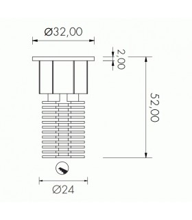 RECESSED POWER LED NANOLED EOS 1 W RECESSED POWER LED NANOLED EOS 1 W