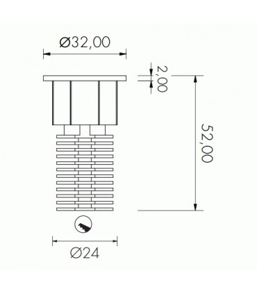 FARETTO INCASSO POWER LED NANOLED EOS 1 W